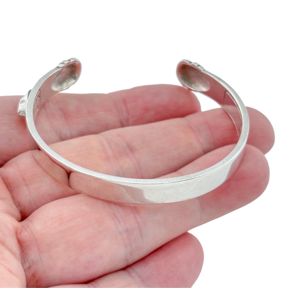 HIV/AIDS Awareness 90’s Silver Plated Until There's a Cure Cuff 7"